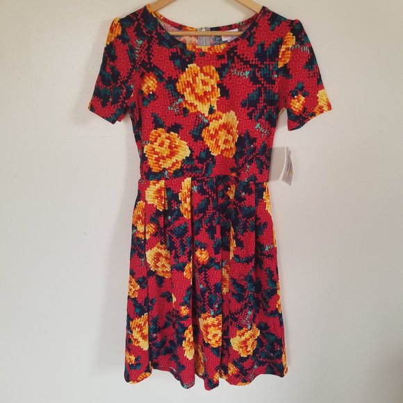 LuLaRoe Amelia Digital Floral Dress - Picture 1 of 8